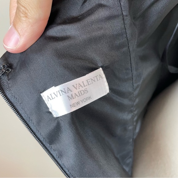 Alvina Valenta Maids New York Solid Black Sweetheart Dress Women Size 10 - Picture 2 of 8